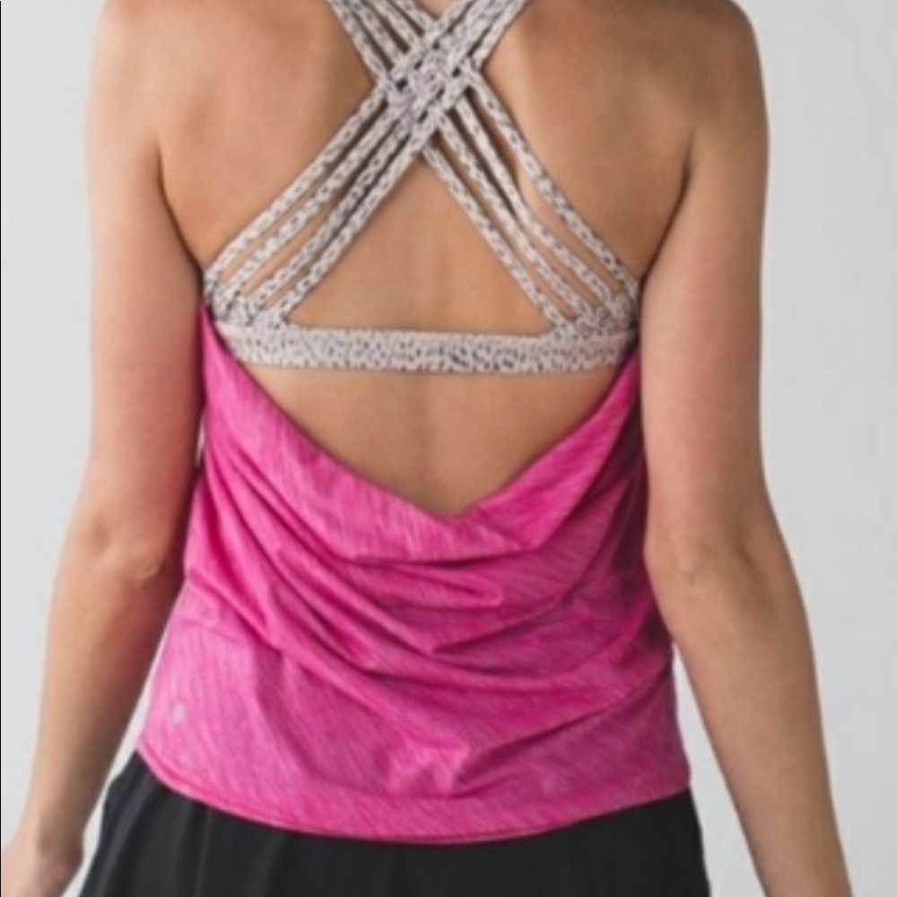 Pink tank top wild to be free